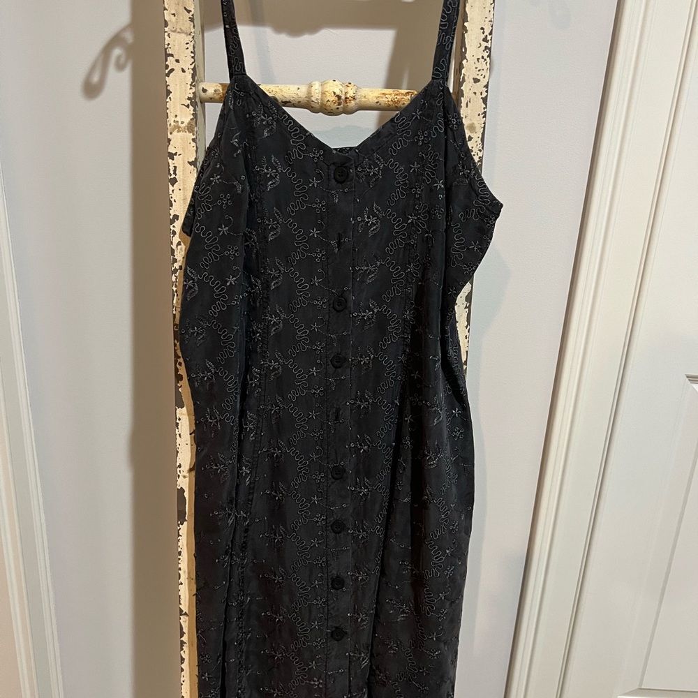 VINTAGE Silk Black Women's Dress